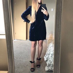 H&M Velvet Wrap Dress